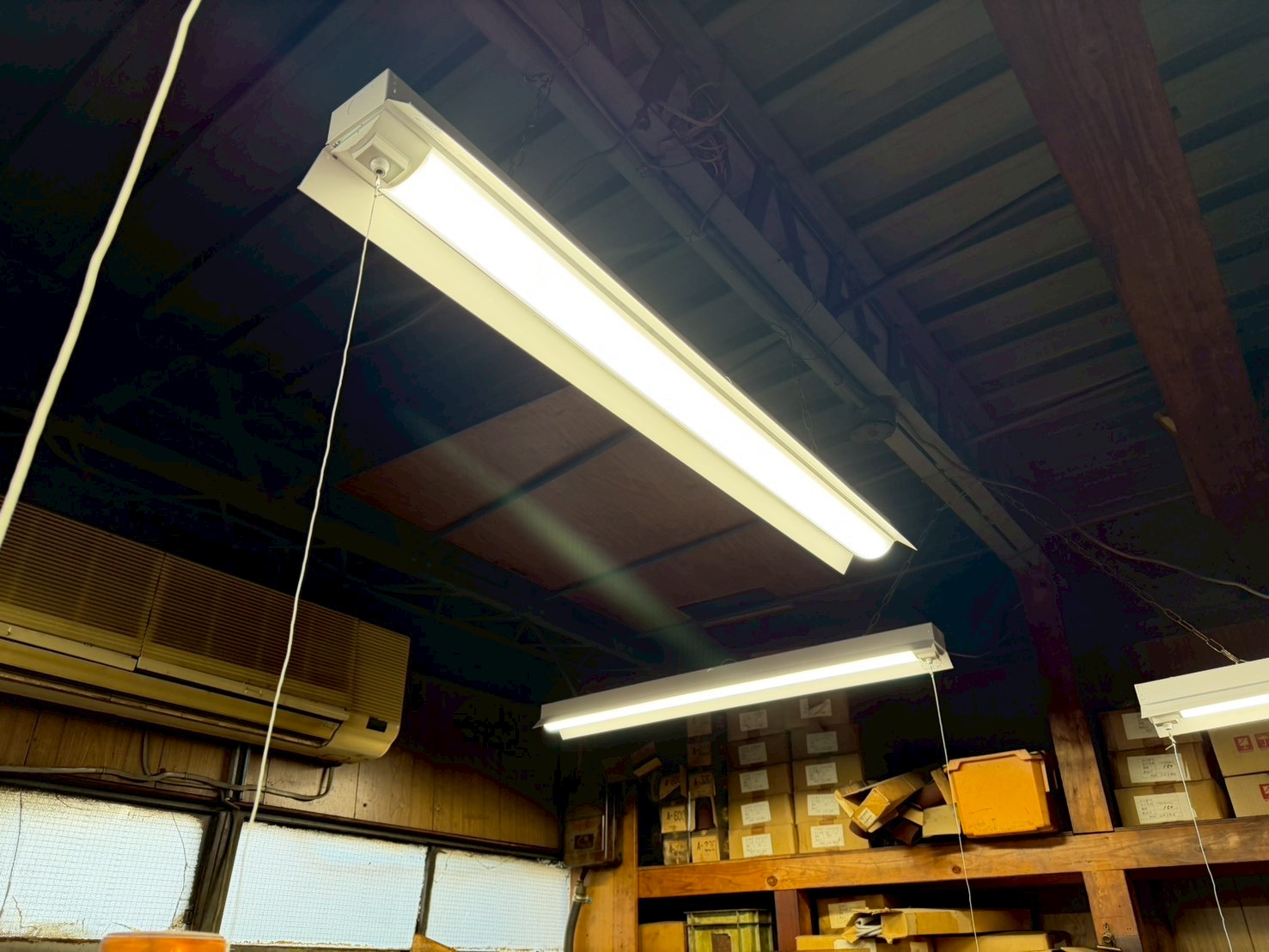 墨田区 工場 LED照明工事 施工後（LED化完了）